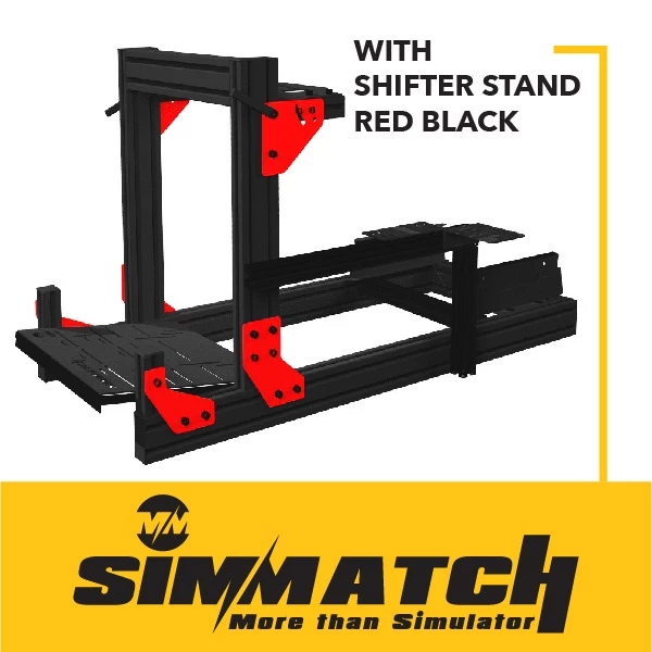 Simmatch Racing Simulator Rig Stand GT1 Aluminium Profile Sim Racing Stand for Logitech G29 Thrustmaster T300 T150 - Image 3