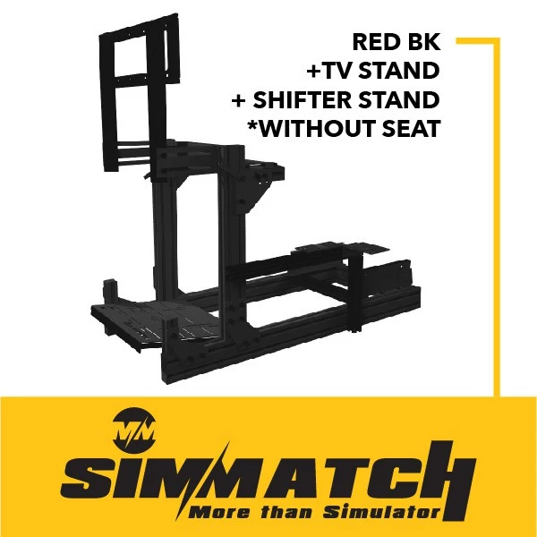 Simmatch Racing Simulator Rig Stand GT1 Aluminium Profile Sim Racing Stand for Logitech G29 Thrustmaster T300 T150 - Image 5