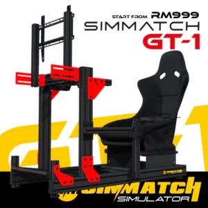 Simmatch Racing Simulator Rig Stand GT1 Aluminium Profile Sim Racing Stand for Logitech G29 Thrustmaster T300 T150