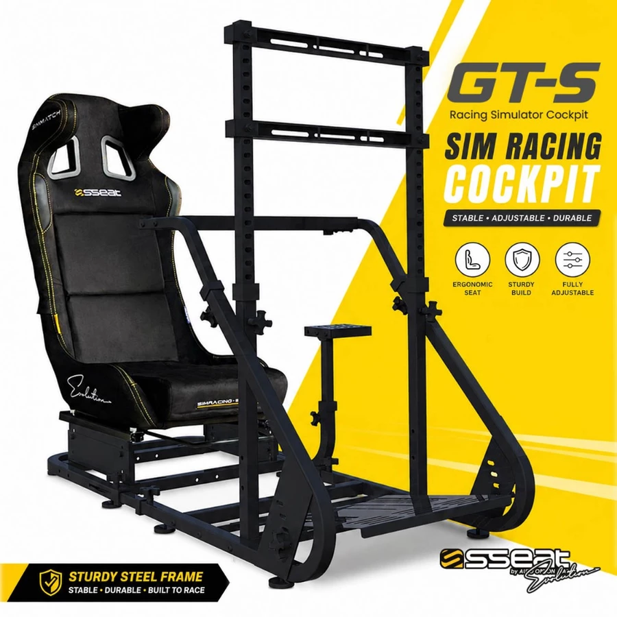 Simmatch Full Set Racing Simulator Steering Wheel Stand Logitech G25 G27 G29 G920 T300 - Image 7