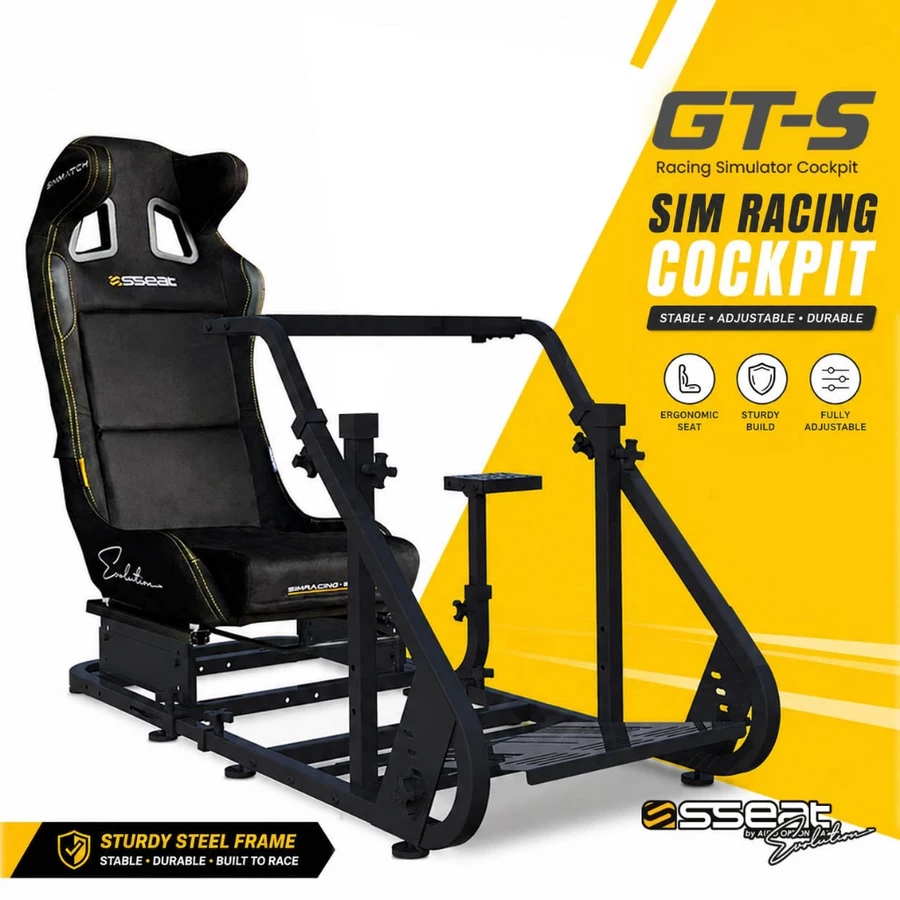 Simmatch Full Set Racing Simulator Steering Wheel Stand Logitech G25 G27 G29 G920 T300 - Image 5