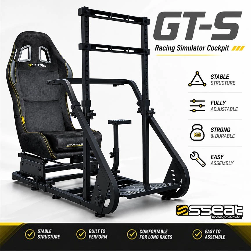 Simmatch Full Set Racing Simulator Steering Wheel Stand Logitech G25 G27 G29 G920 T300 - Image 6