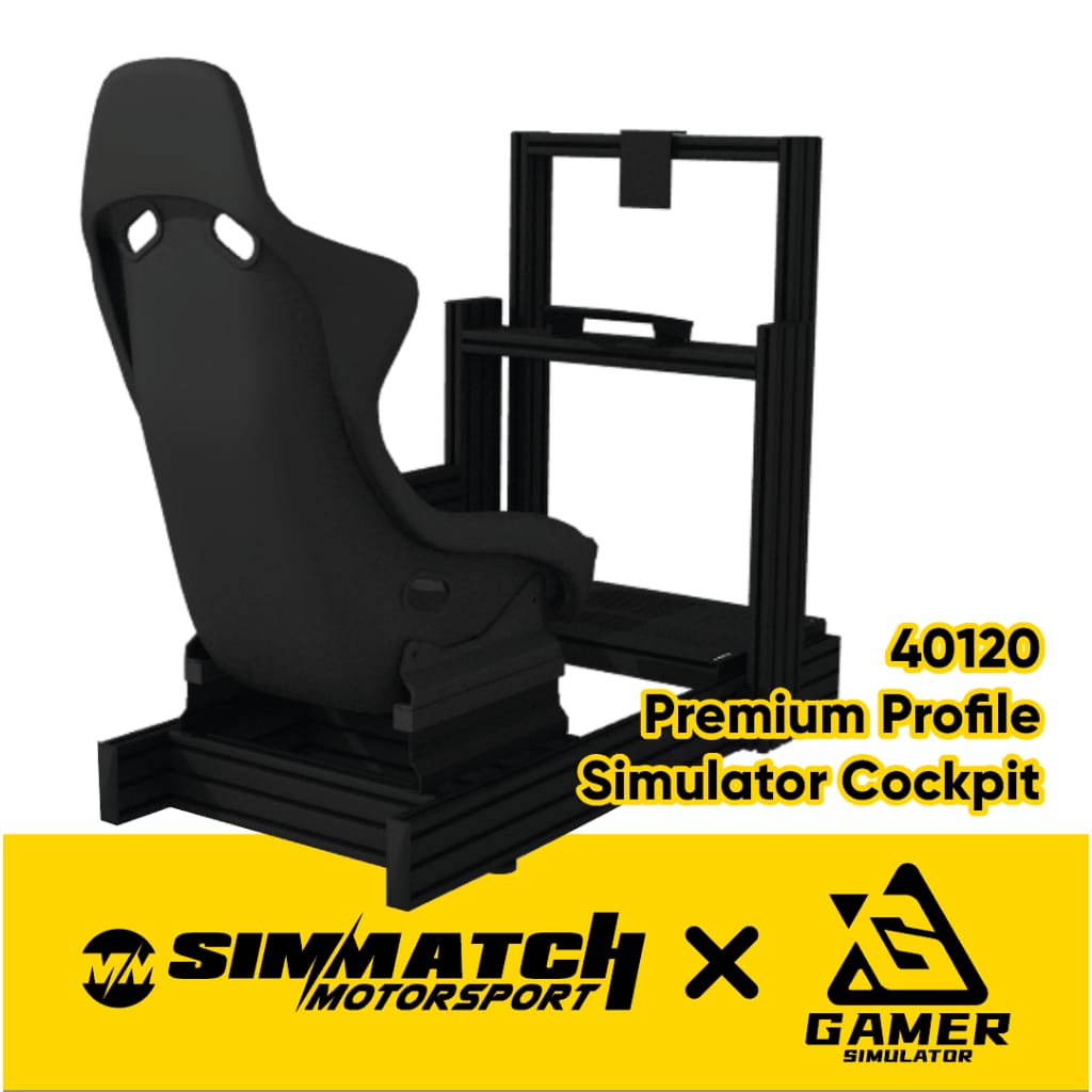 Simmatch Racing Simulator Rig Stand 40120 / 40160 Aluminium Profile Sim Racing Stand for Logitech G29 Thrustmaster T300 - Image 2