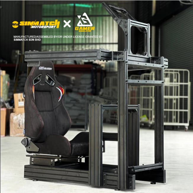 Simmatch Racing Simulator Rig Stand 40120 / 40160 Aluminium Profile Sim Racing Stand for Logitech G29 Thrustmaster T300 - Image 3