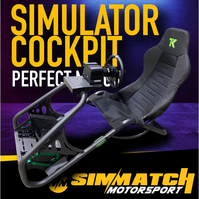 TK Racing (Tony Kanaan) Simulator Sim Rig Steering Stand Playseat Trophy Look Logitech Thrustmaster T300 Moza Fanatec - Image 2