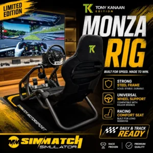 TK Racing (Tony Kanaan) Simulator Sim Rig Steering Stand Playseat Trophy Look Logitech Thrustmaster T300 Moza Fanatec