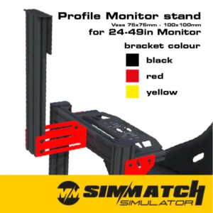 Simulator Rig Monitor Bracket TV Stand for GT1 Add On Aluminium Profile