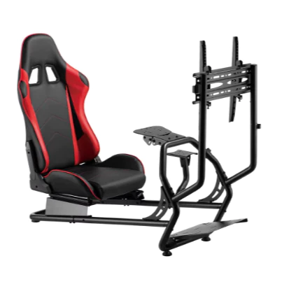 Simmatch Premium Racing Simulator Cockpit Seat Racing Steering Wheel Stand Aluminium G29 MOZA T300 - Image 3