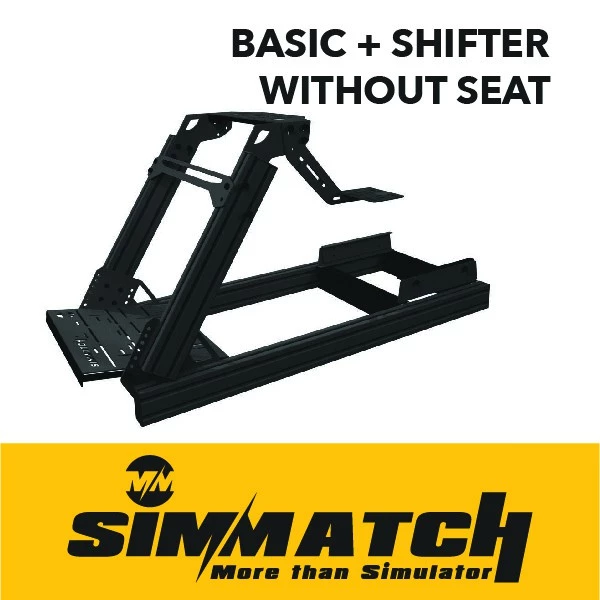 Simmatch Racing Simulator Rig Stand Aluminium 4040/80 Profile Sim Racing Stand for Logitech G29 Thrustmaster T300 T150 - Image 4