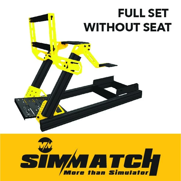 Simmatch Racing Simulator Rig Stand Aluminium 4040/80 Profile Sim Racing Stand for Logitech G29 Thrustmaster T300 T150 - Image 5