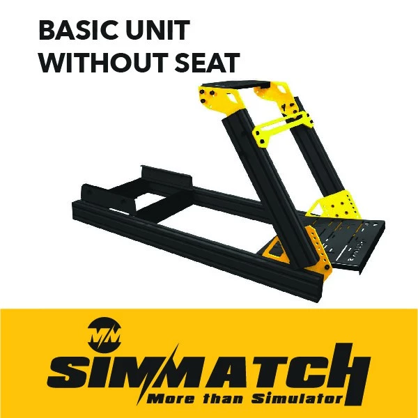 Simmatch Racing Simulator Rig Stand Aluminium 4040/80 Profile Sim Racing Stand for Logitech G29 Thrustmaster T300 T150 - Image 3