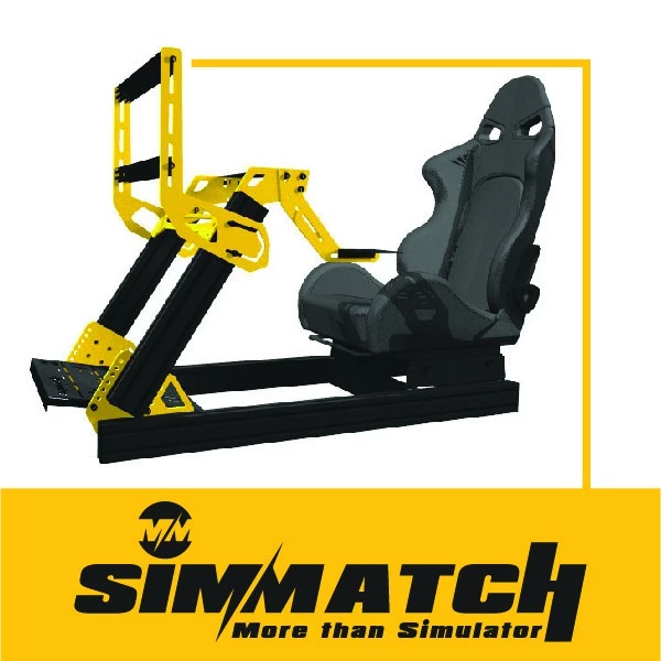 Simmatch Racing Simulator Rig Stand Aluminium 4040/80 Profile Sim Racing Stand for Logitech G29 Thrustmaster T300 T150 - Image 7