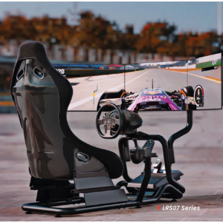 Simmatch Premium Racing Simulator Cockpit Seat Full Set Racing Simulator Steering Wheel Stand G29 T300 Fanatec Tube Rig - Image 9