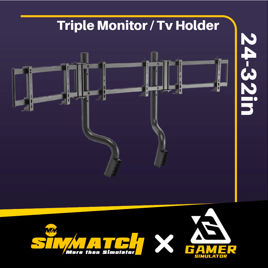 Simmatch Premium Racing Simulator Cockpit Seat Full Set Racing Simulator Steering Wheel Stand G29 T300 Fanatec Tube Rig - Image 7