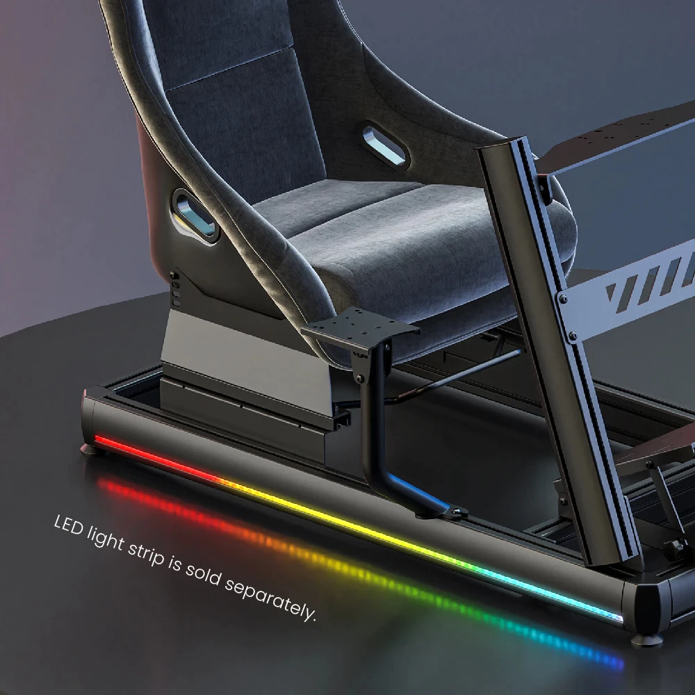 Simmatch Upscale Aluminum Racing Simulator Cockpit For Moza Fanatec Logitech Thrustmaster G29 G923 R3 R5 T300 DDpro DD1 - Image 4