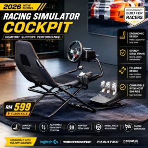 Simmatch Full Set Foldable Racing LRS13 Simulator Steering Wheel Stand for Logitech G25 G27 G29 G920 T300 Tube Design