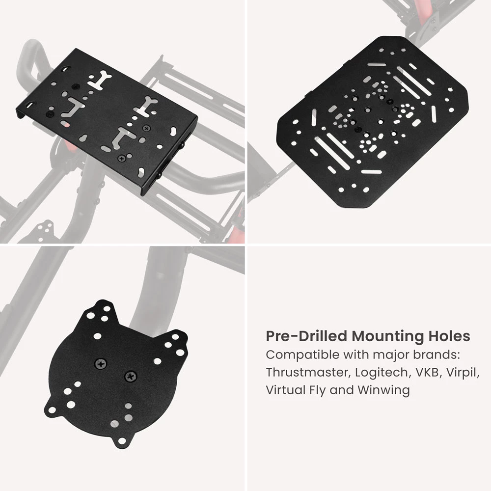 Simmatch Immersive Flight Simulator Cockpit | HOTAS Mount | Adjustable Aluminium Profile Flight Rig - Image 6