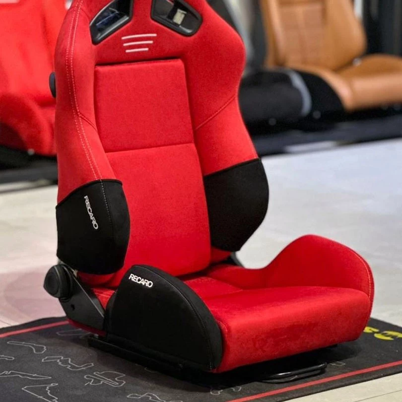 AOS Premium Suede Seat Protector Set for Recaro SR3 SR4 Semi Bucket Seats Wear Protection - Image 2