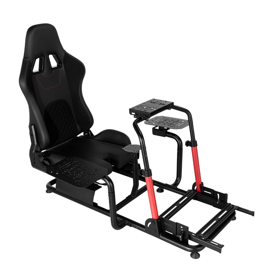 Simmatch Immersive Flight Simulator Cockpit | HOTAS Mount | Adjustable Aluminium Profile Flight Rig - Image 8