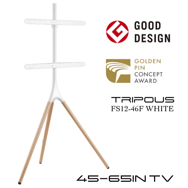Brateck Designer Easel Tripod TV Floor Stand for 45-85 Inch TVs Up to 32kg Black Walnut - Image 3