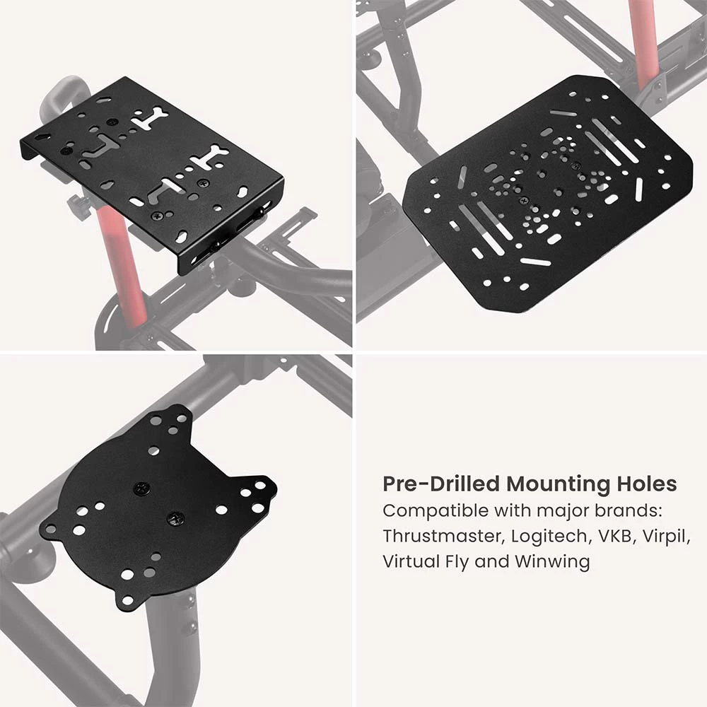 Simmatch Immersive Flight Simulator Cockpit | HOTAS Mount | Adjustable Aluminium Profile Flight Rig - Image 5