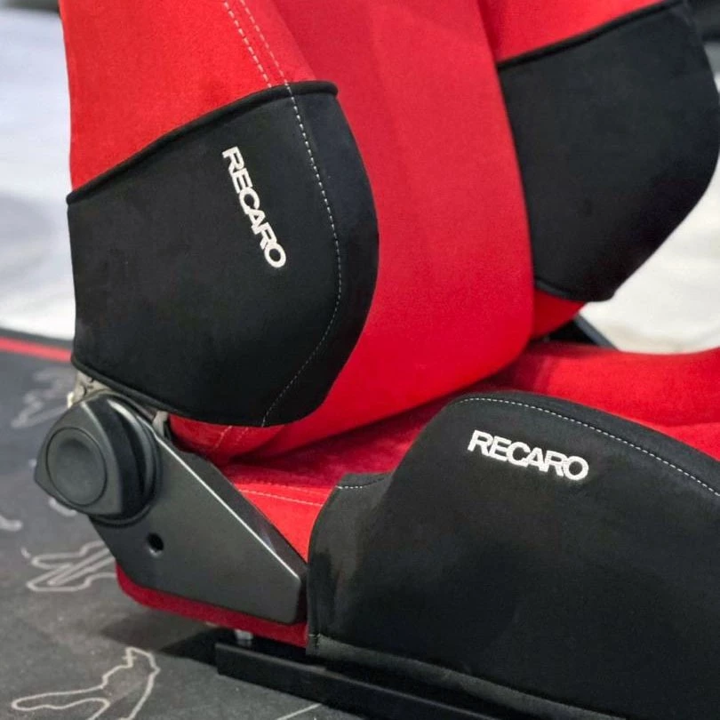 AOS Premium Suede Seat Protector Set for Recaro SR3 SR4 Semi Bucket Seats Wear Protection - Image 3
