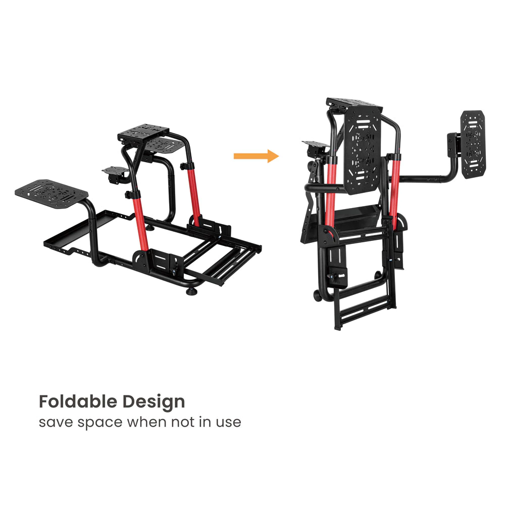 Simmatch Immersive Flight Simulator Cockpit | HOTAS Mount | Adjustable Aluminium Profile Flight Rig - Image 3