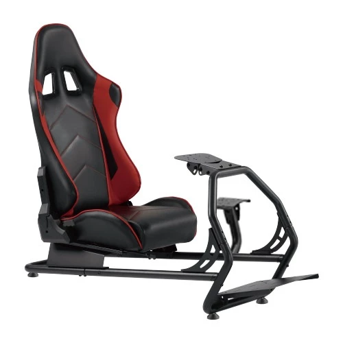 Simmatch Premium Racing Simulator Cockpit Seat Racing Steering Wheel Stand Aluminium G29 MOZA T300 - Image 4