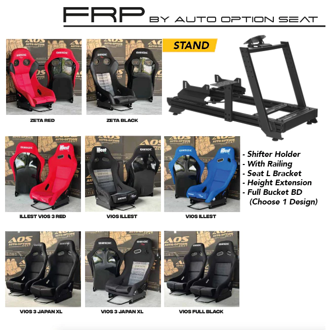 Strix Sim Racing Cockpit with Gear Shift Mount & Seat (Aluminium + Steel Profile) Simulator Wheel Stand RIG Stand G29 - Image 6
