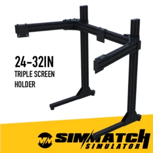 Triple Screen Stand Aluminium Profile TV Stand & Rack 24in - 32in Monitor Vesa 75 / 100mm Material 4040 / 4080
